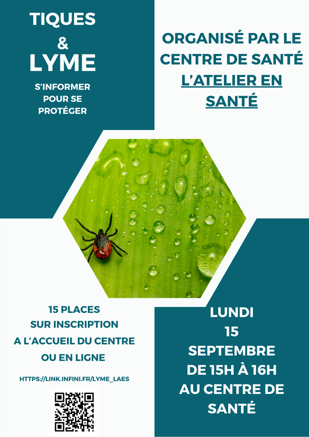 Affiche atelier tiques et lyme